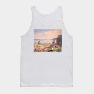 Beach Side By William James Glackens Digitally Enhanced Tank Top